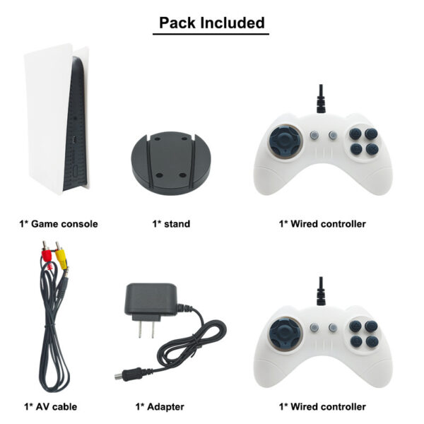 Nostalgic Retro P5 Mini TV GS5 Wired Family Game Console 620 Games - Image 9