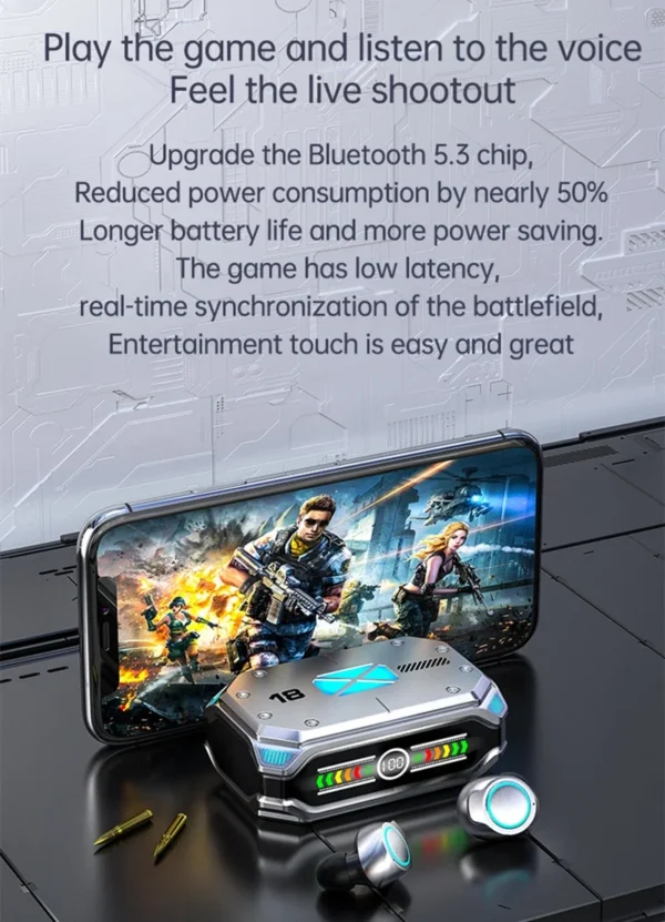 Audifonos Auriculares Tws Wireless M43 m 43 Tws Gaming in Ear Noise Cancelling Game Earbuds Headphone Earphone Headsets Original - Image 2