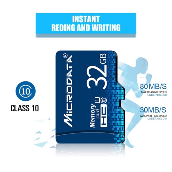 MICRODATA 64GB U3 Blue TF(Micro SD) Memory Card - Image 4