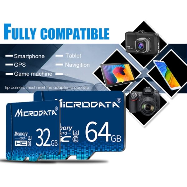 MICRODATA 64GB U3 Blue TF(Micro SD) Memory Card - Image 6