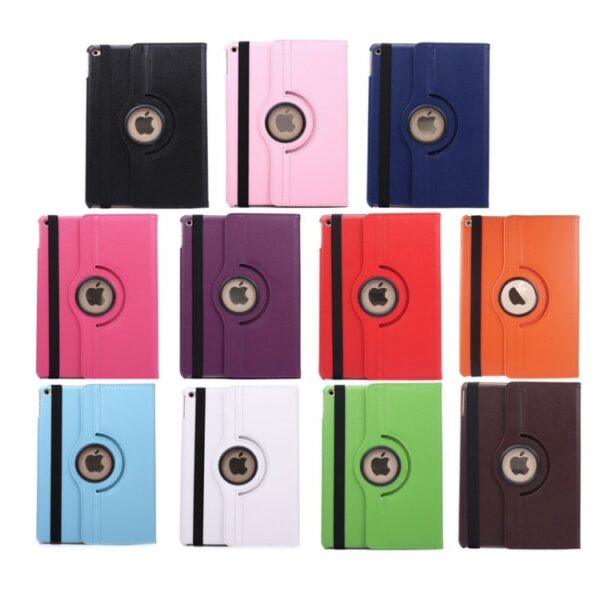 360 Degree Rotation Litchi Texture Flip Leather Case with 2 Gears Holder for iPad Air 2 - Image 2