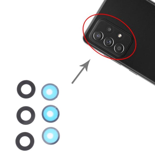 For Samsung Galaxy A52s SM-A528B 10pcs Back Camera Lens - Image 4
